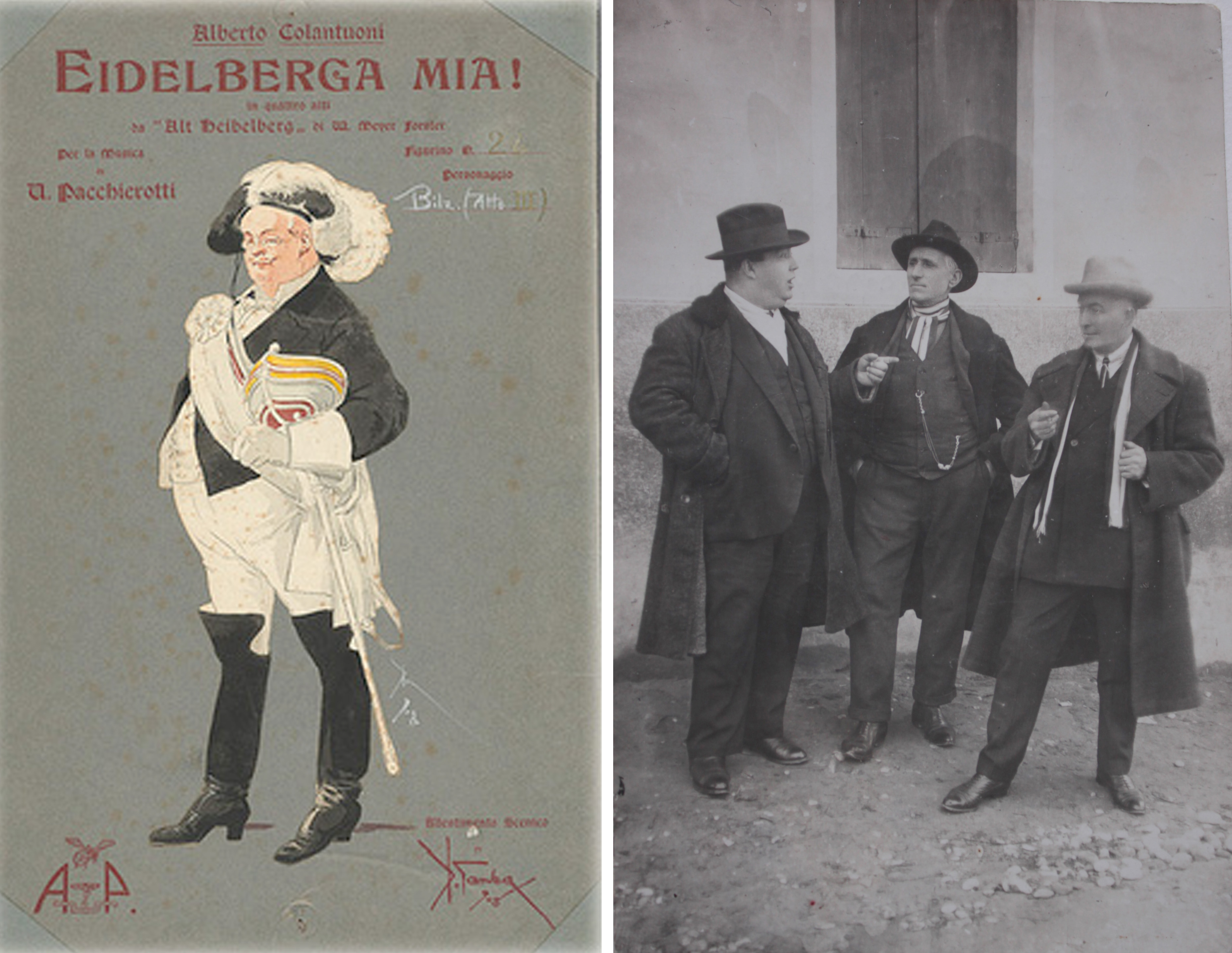 Fig. 11 "Bilz" e Luigi Emiliani nel 1926